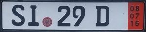 Ausfuhrkennzeichen Транзитни (червени) номера